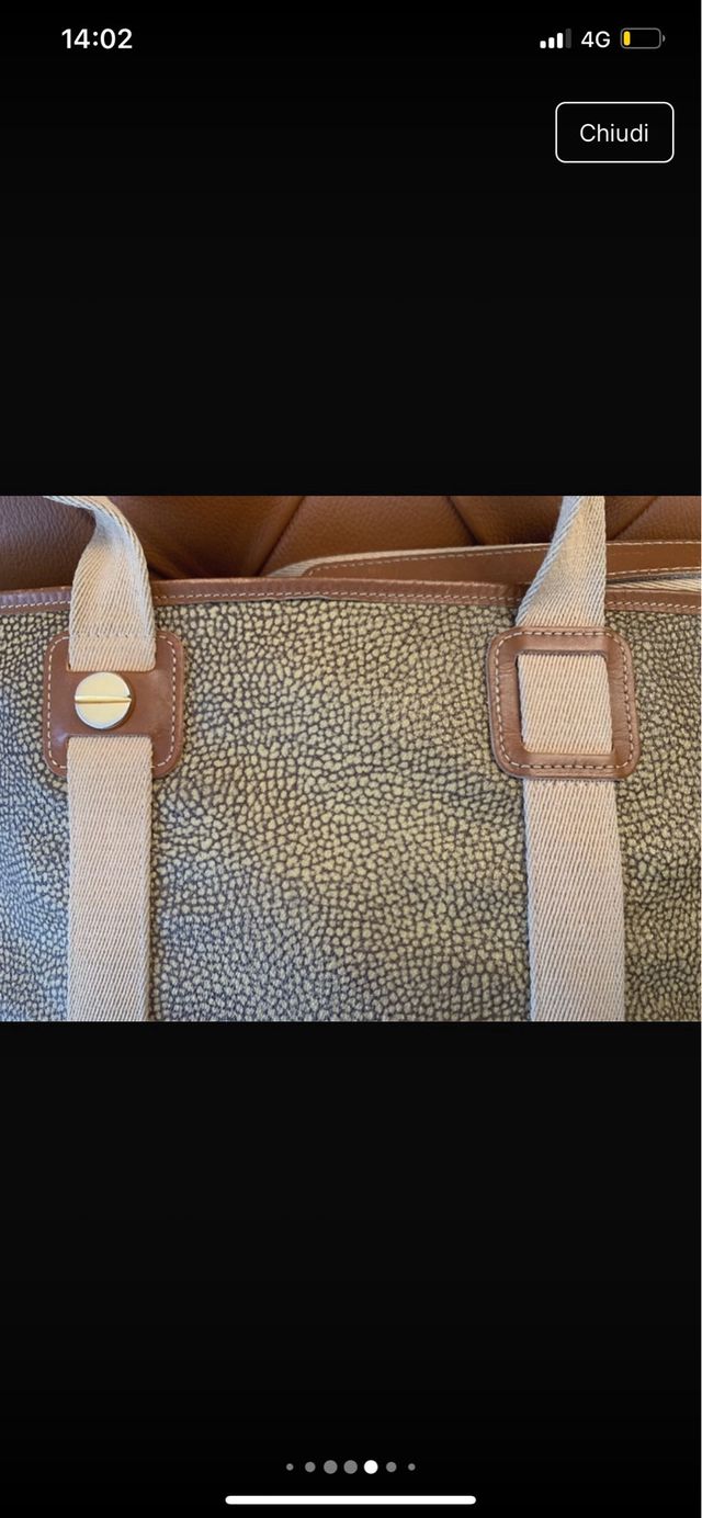 Borsa Borbonese nuova colore beige