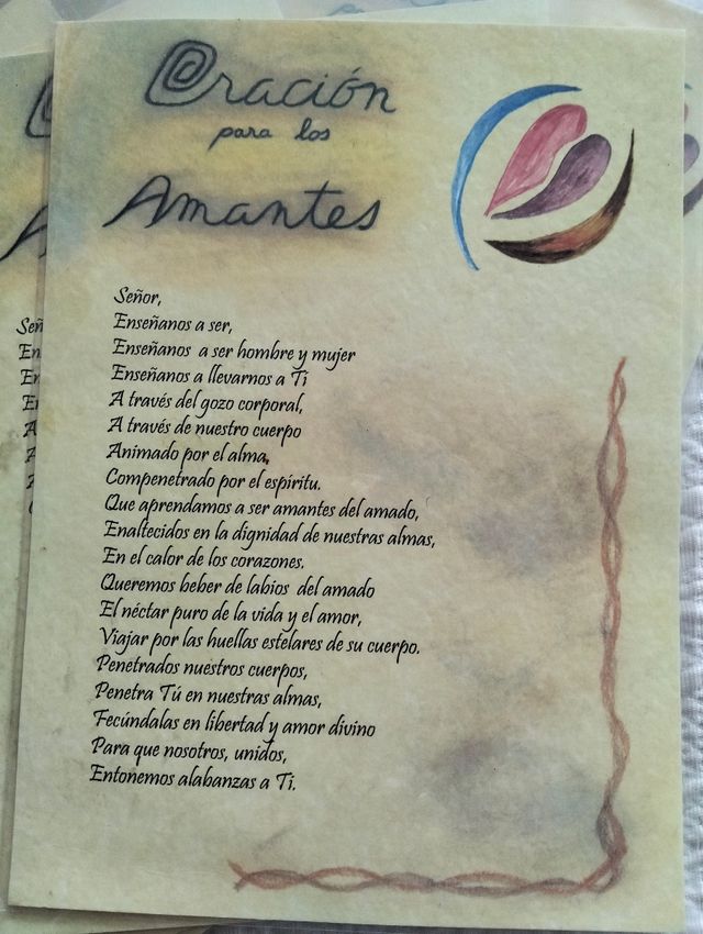 Laminas Oración de los amantes