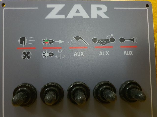 Pulsantiera quadro comandi zar