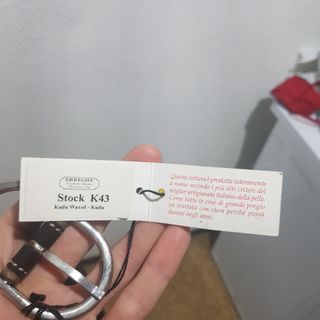 Cintura erreghe nuova con cartellino