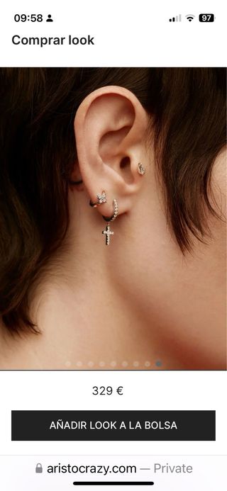 Piercing oro con diamante Aristocrazy ORIGINAL