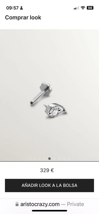 Piercing oro con diamante Aristocrazy ORIGINAL