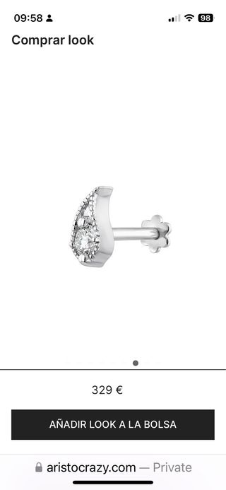 Piercing oro con diamante Aristocrazy ORIGINAL