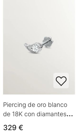 Piercing oro con diamante Aristocrazy ORIGINAL