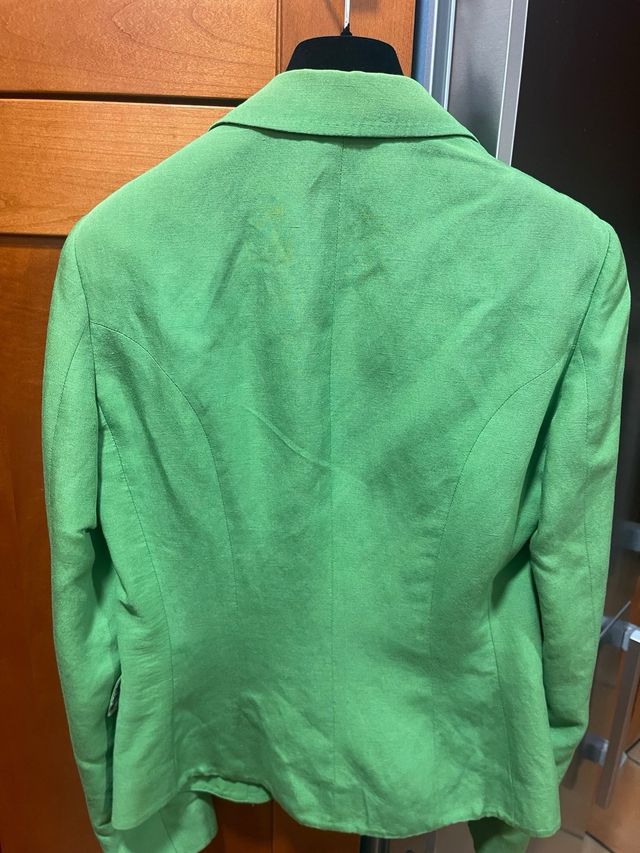 Americana de lino verde de Etro