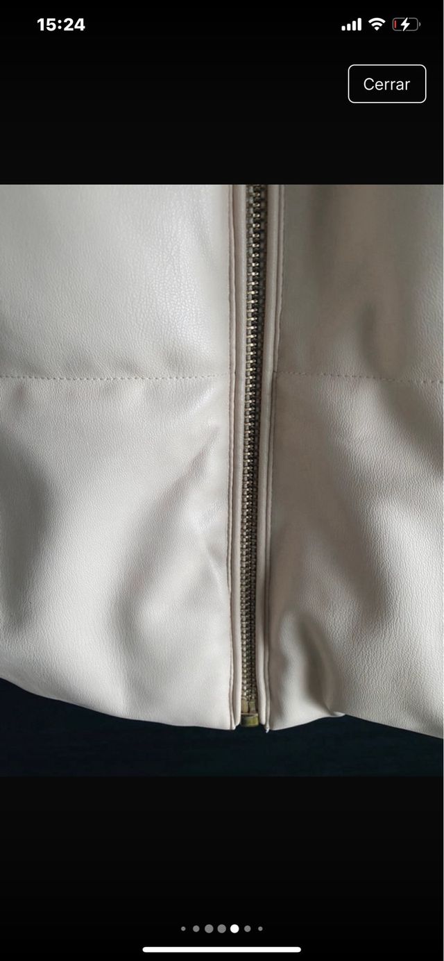 Abrigo plumifero polipiel zara