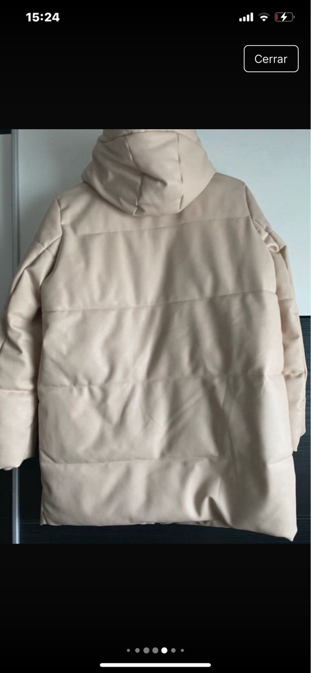 Abrigo plumifero polipiel zara