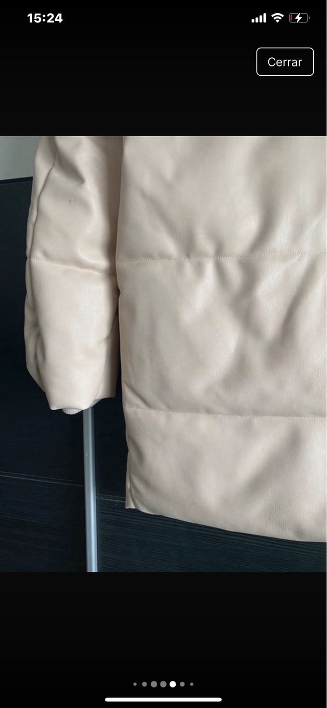 Abrigo plumifero polipiel zara