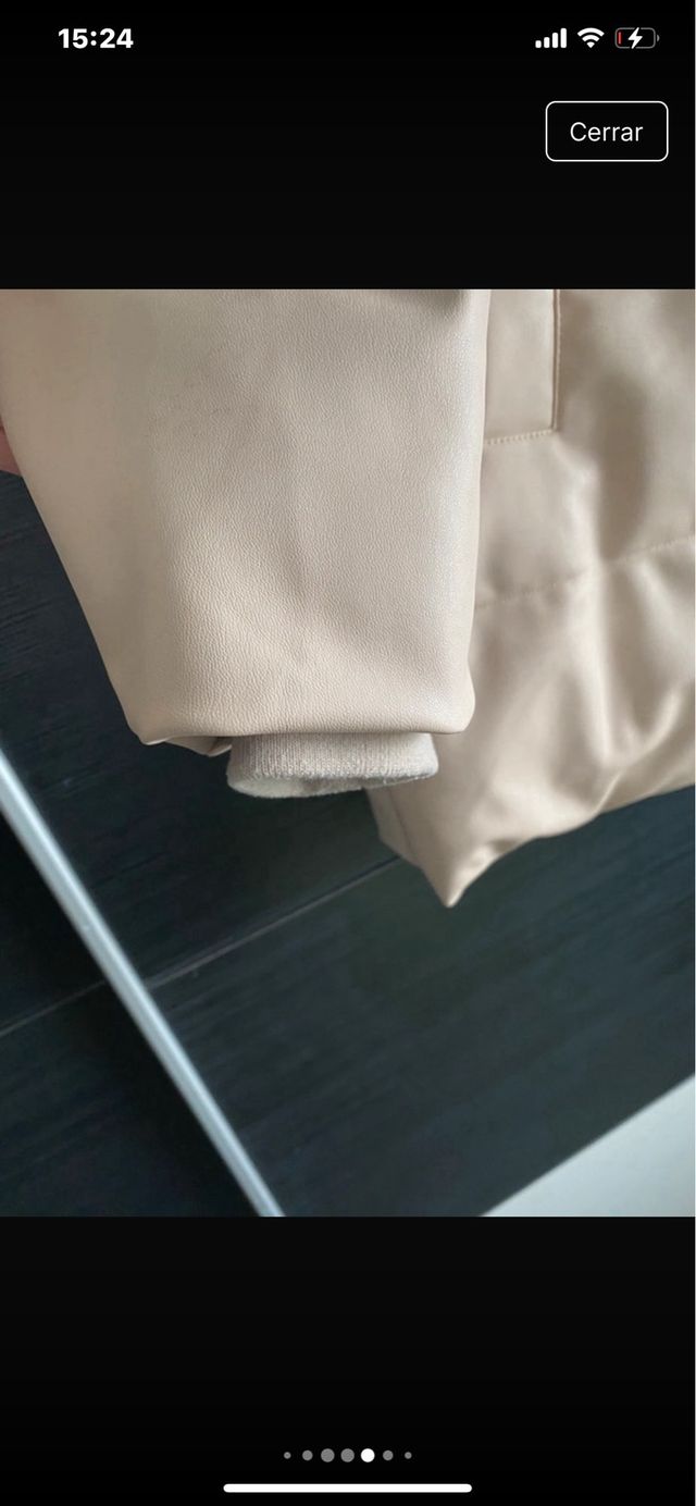 Abrigo plumifero polipiel zara