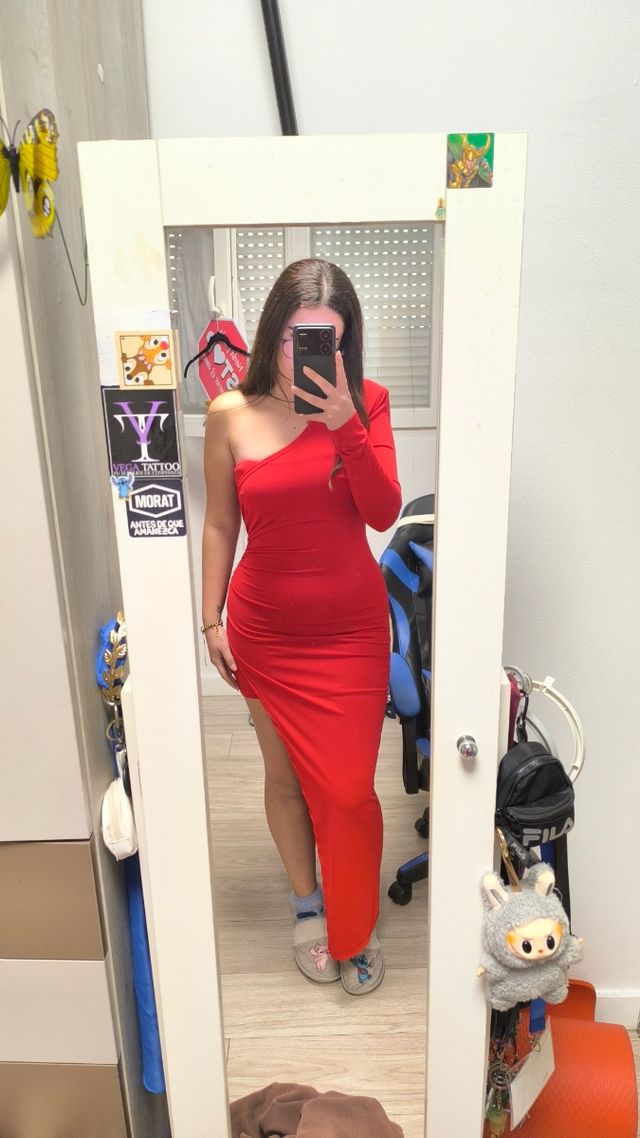Vestido elegante rojo