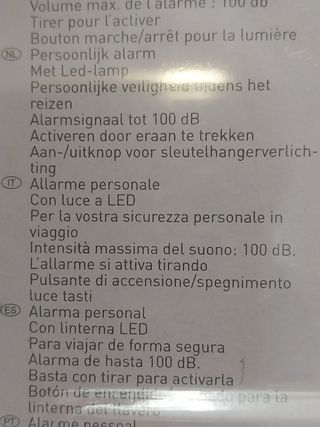 Allarme personale Grundig. 