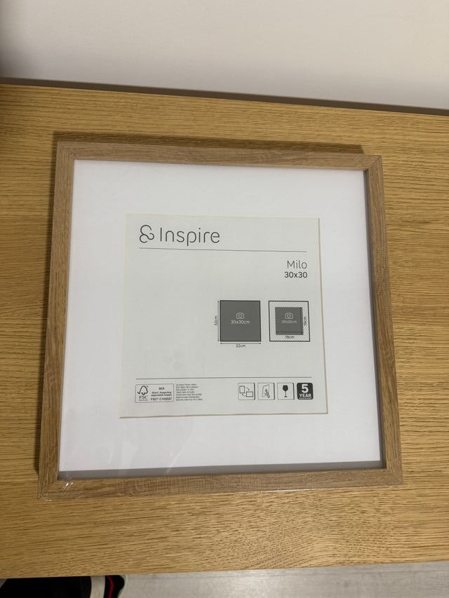 Marcos 5 unidades NUEVOS 30x30 madera y vidrio