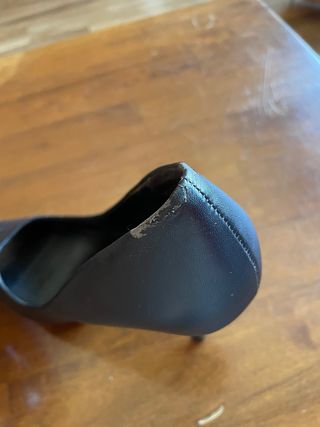Peep toe negro Mango