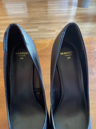 Peep toe negro Mango