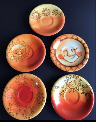 Tazze tazzine piattino set 5 pezzi Thun Mexico