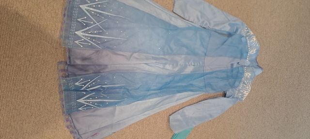 Disfraz Elsa Frozen 2 t.7-8 años y zapatos