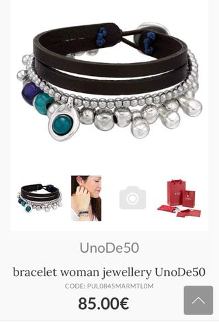 Pulsera Uno de 50 cielo y tierra