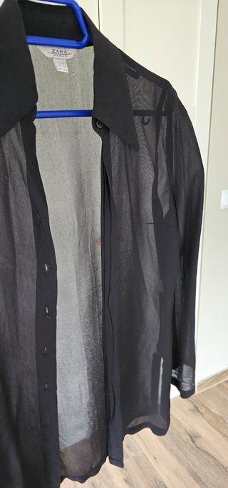 Camisa negra zara