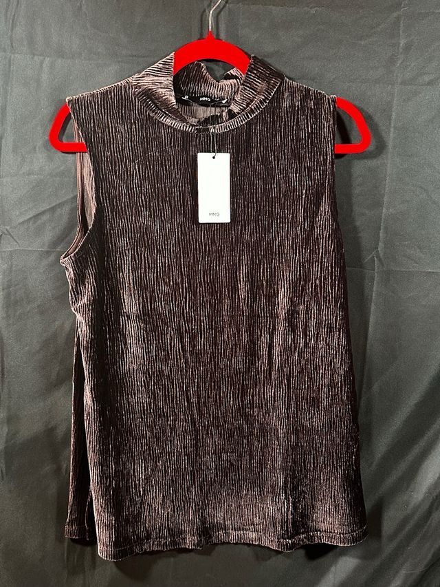 Camiseta chaleco Mango terciopelo