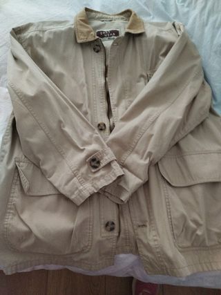 Chaqueta sahariana de algodón de hombre