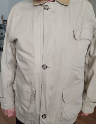 Chaqueta sahariana de algodón de hombre
