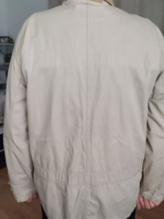 Chaqueta sahariana de algodón de hombre