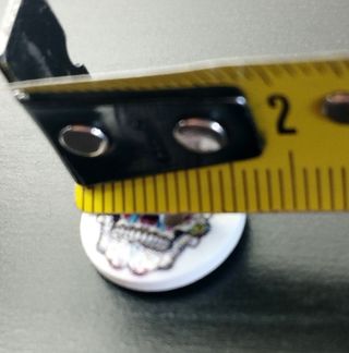 Lotto Pz.15 Bottoni Legno Skull