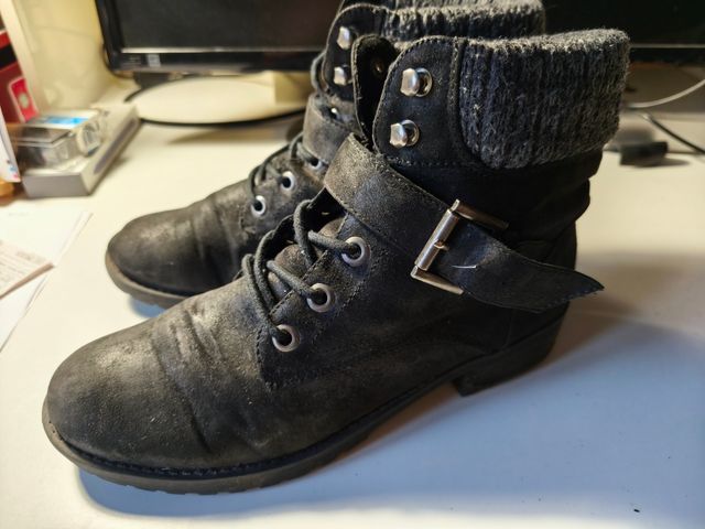 Stivaletti Skechers ecopelle nero n 39