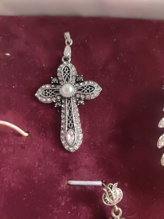 Aderezo fallera plateado 