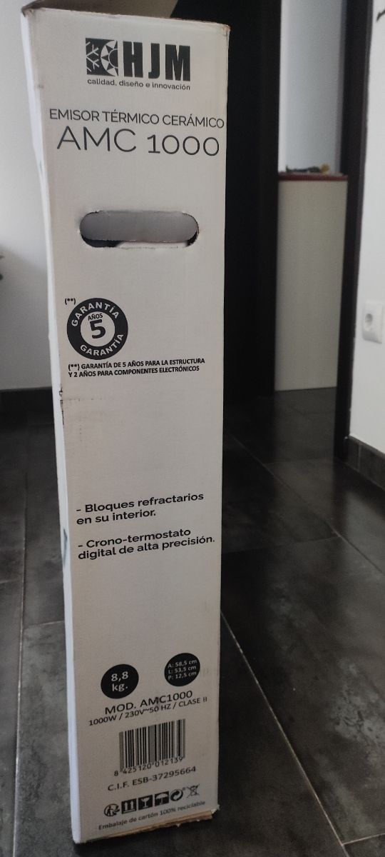 2 Emisores térmicos cerámicos HJM 1000w y 1500w