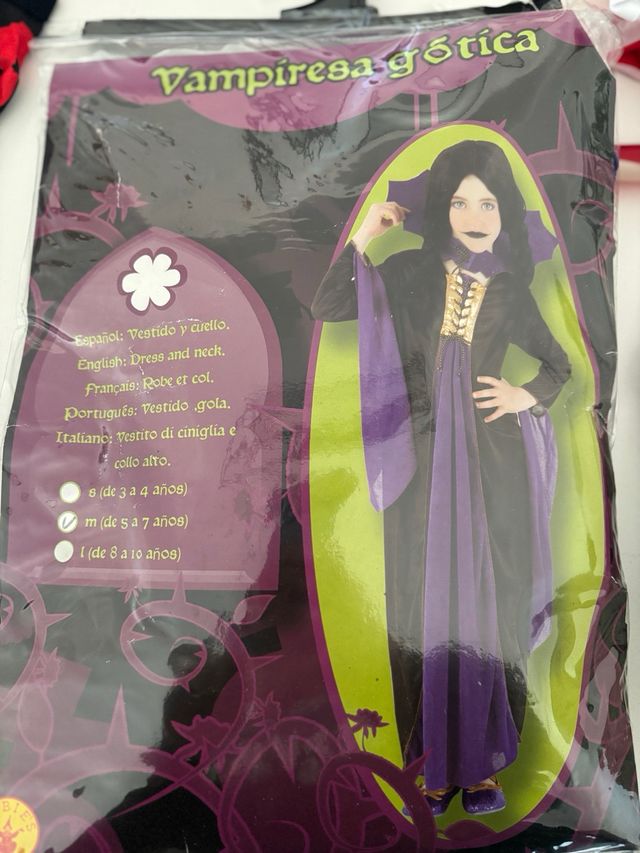 Disfraz Malefica o vampiresa gotica