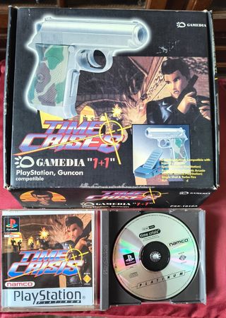 Pistola+gioco Time Crises PS1 comp. Guncon usato