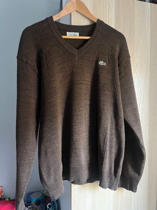 Jersey de punto marron Lacoste