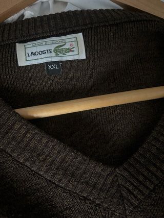 Jersey de punto marron Lacoste