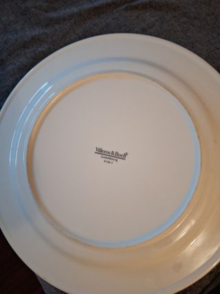 3 Platos decorados grande, para aperitivos