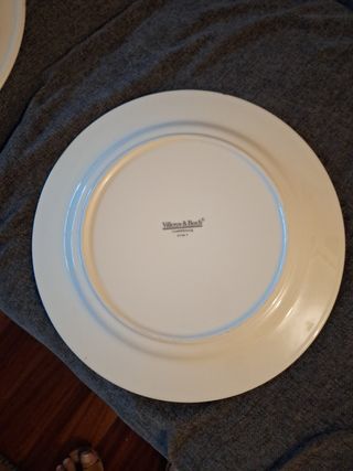 3 Platos decorados grande, para aperitivos