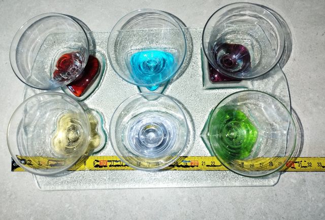 Copas pequeñas bases formas y colores