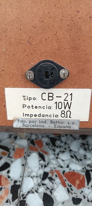 Altavoces bettor vintage
