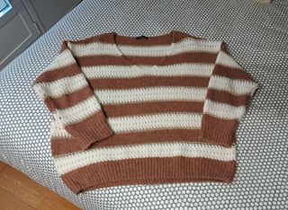 Jersey punto de rayas tonos tierra