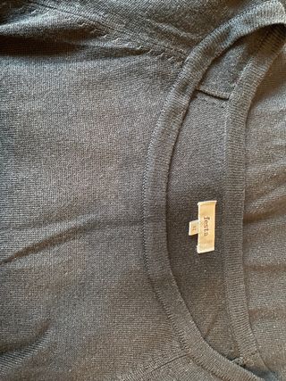 Jersey negro punto fino