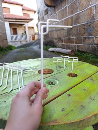 Ganchos pared rejilla