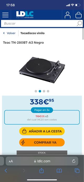 Tocadisco vinilo
