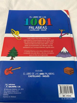 EL LIBRO DE LAS 1001 PALABRAS  INGLÉS Spanish Ed