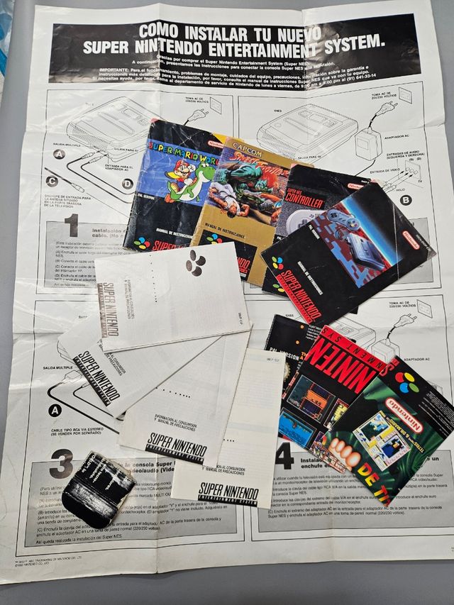 Super Nintendo + Street Fighter II + Mario World