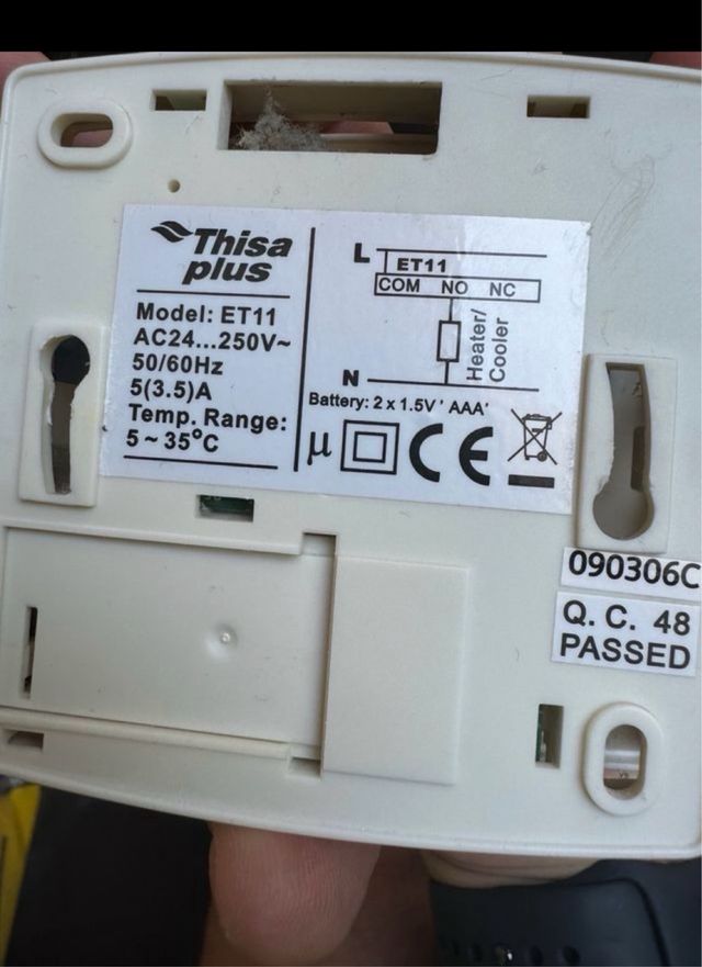 Termostato para calefacción