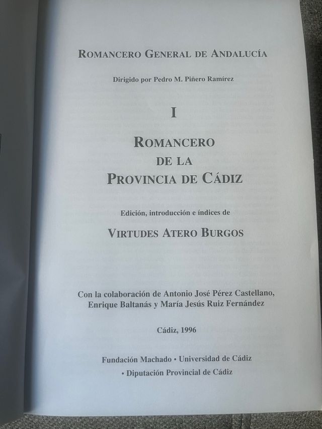 Romancero de la Provincia de Cádiz