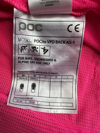 Chaleco protección niña POC POCito