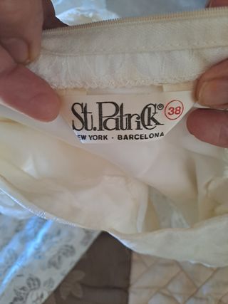 Vestido novia vintage con encaje y tul