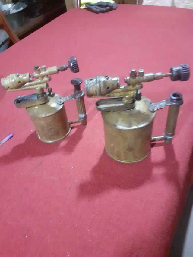 Soplete antiguo de bronce  