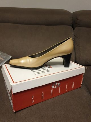 Zapatos de brillo nacarado